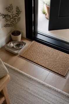 Add a Washable Entryway Mat
