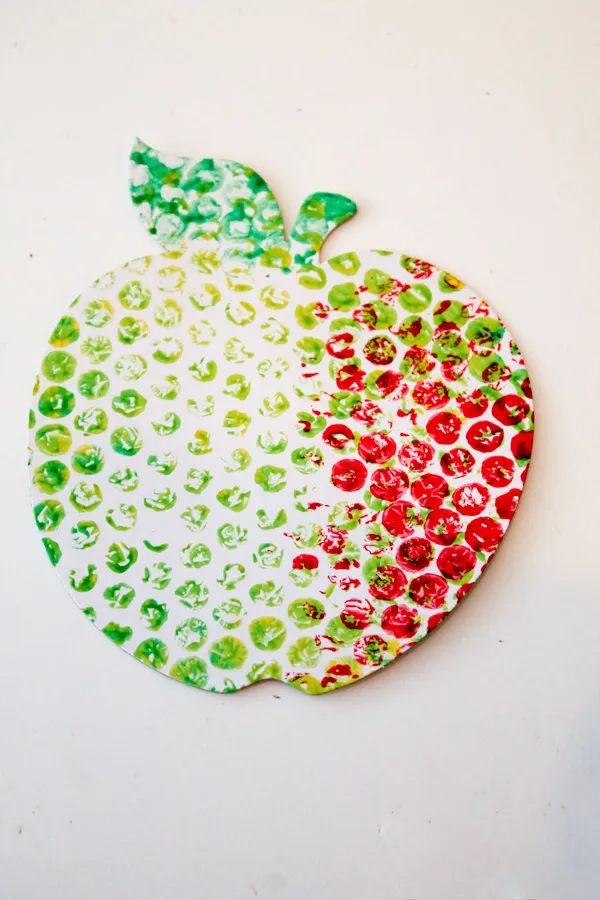 Apple Stamping With Different Textures
