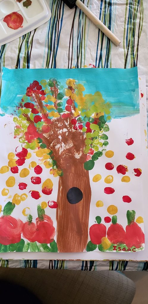 Apple Tree Finger Painting