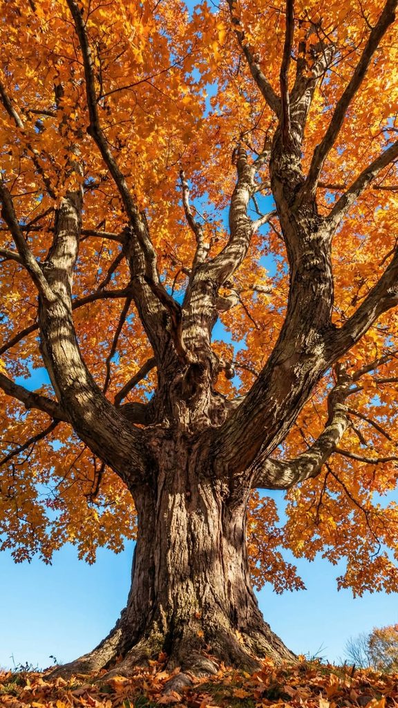 Autumn Tree Against a Soft Sky