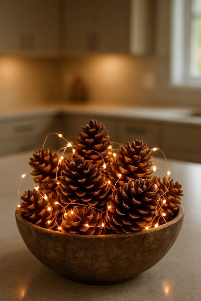  Create a Bowl of Pinecones