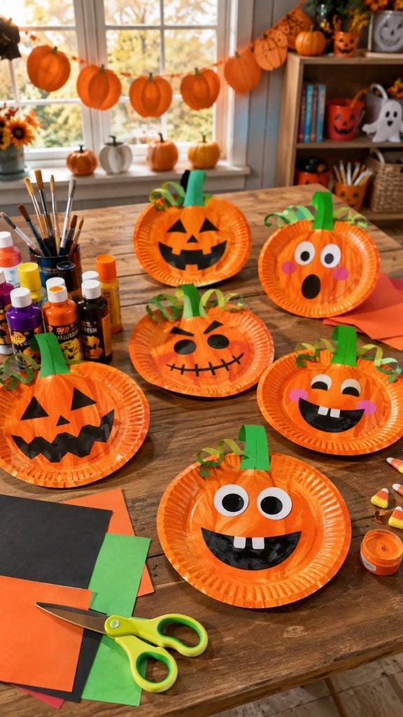 Paper Pumpkin Faces