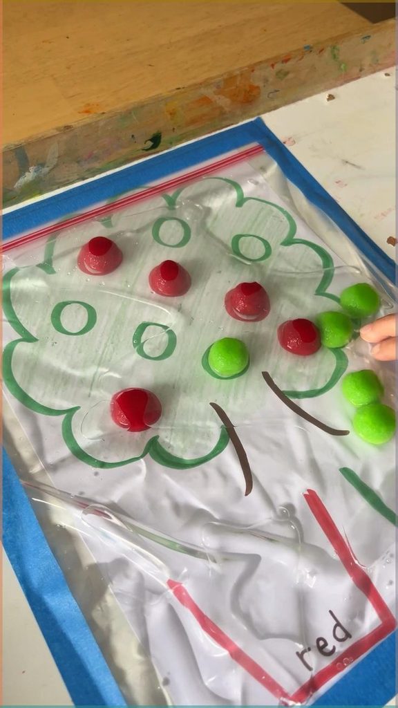 Apple Sensory Painting