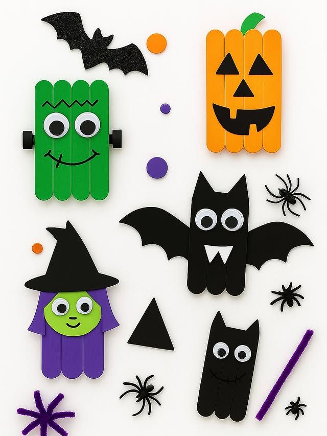 Popsicle Stick Monsters