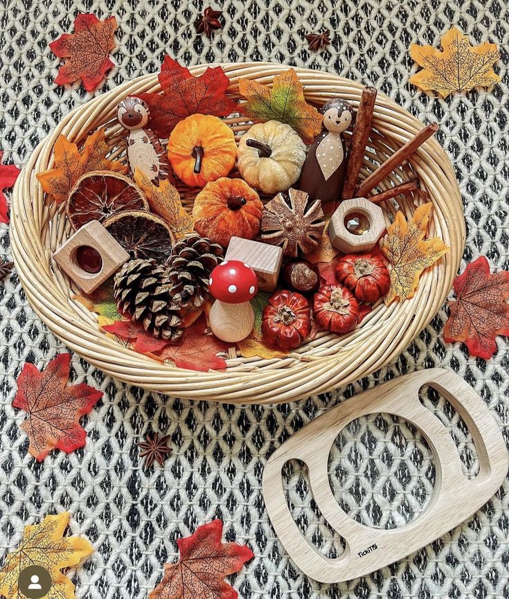 Set Up a Fall Sorting Basket