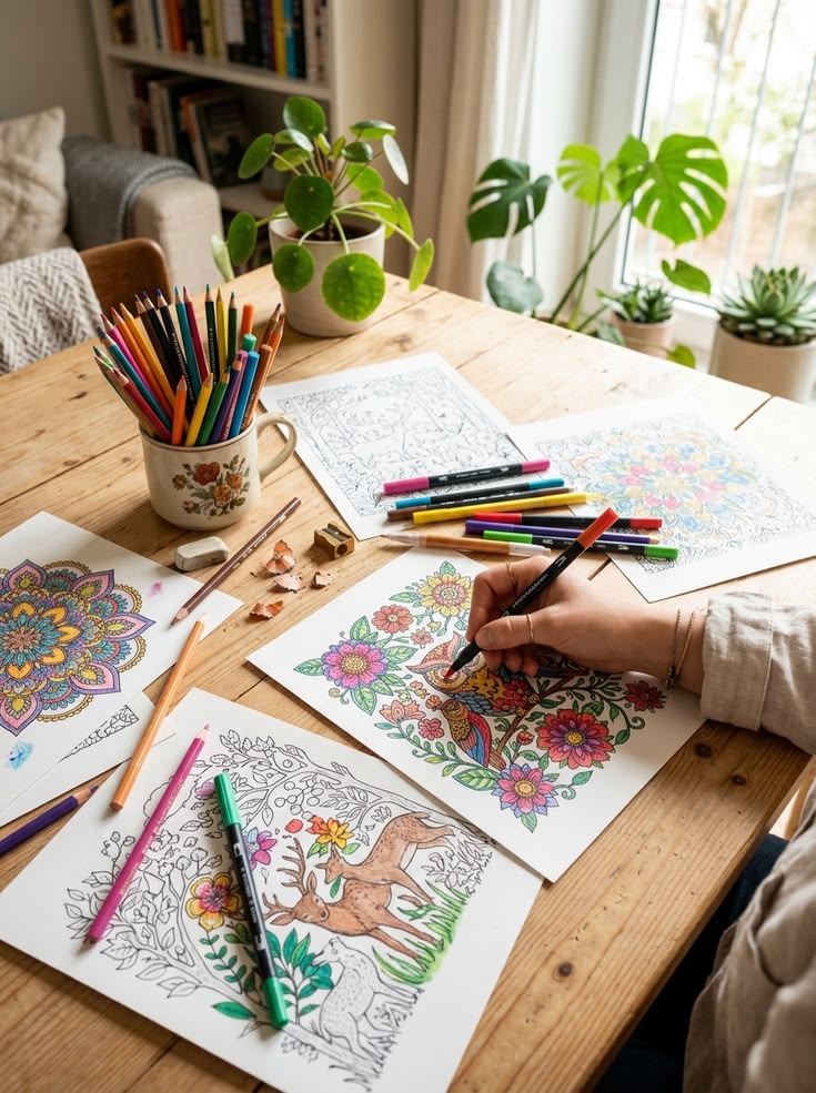 The Afternoon Coloring Ritual
