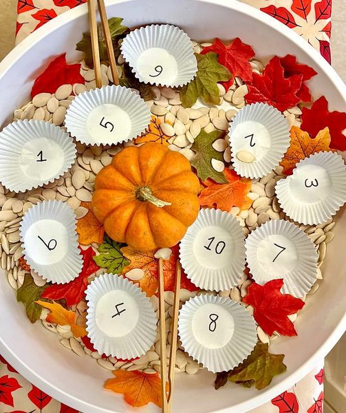 Try a Pumpkin Seed Transfer Activity