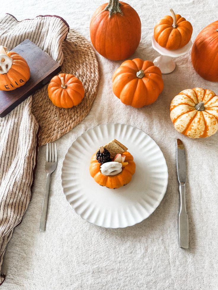 Use Mini Pumpkins as Placeholders