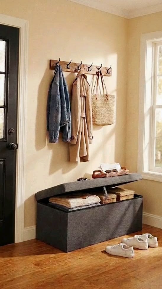 Use a Bench With Hidden Storage