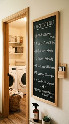 A Command Center With a Laundry Schedule