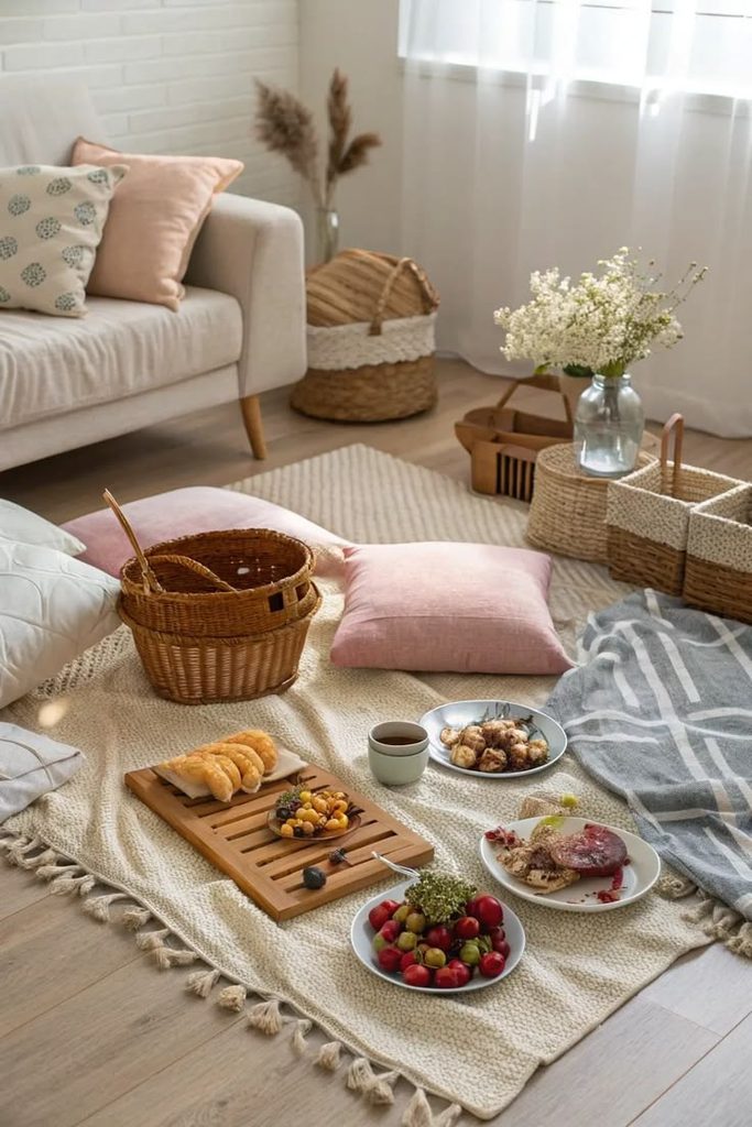 Arrange a Living Room Picnic