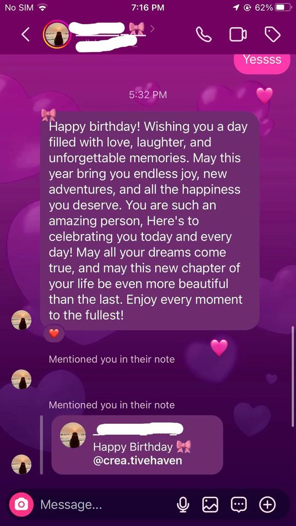End the Day With a Heartfelt Birthday Message