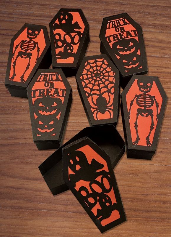 Paper Coffin Treat Boxes