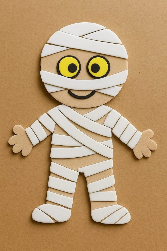 Paper Mummy Wrap Craft