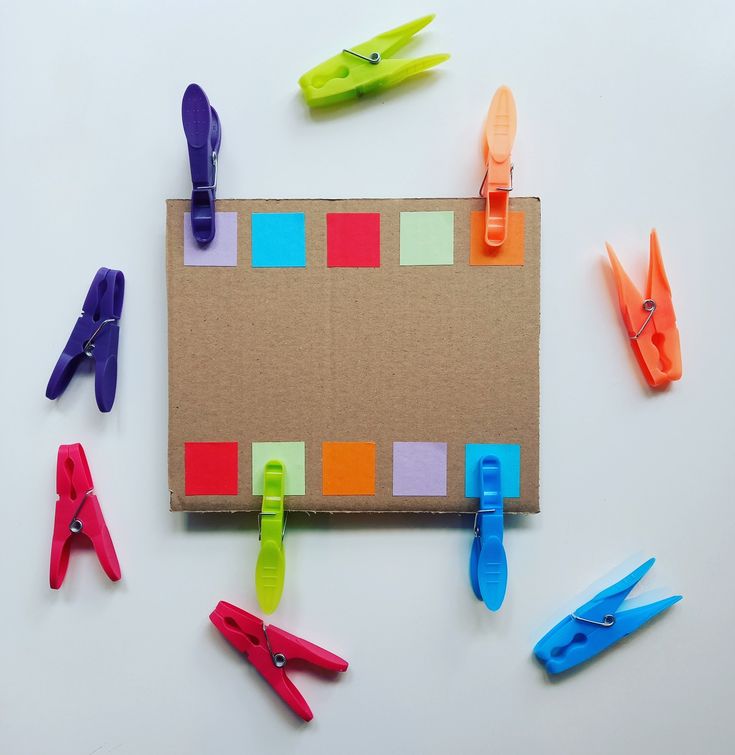 Peg and Cardboard Activity