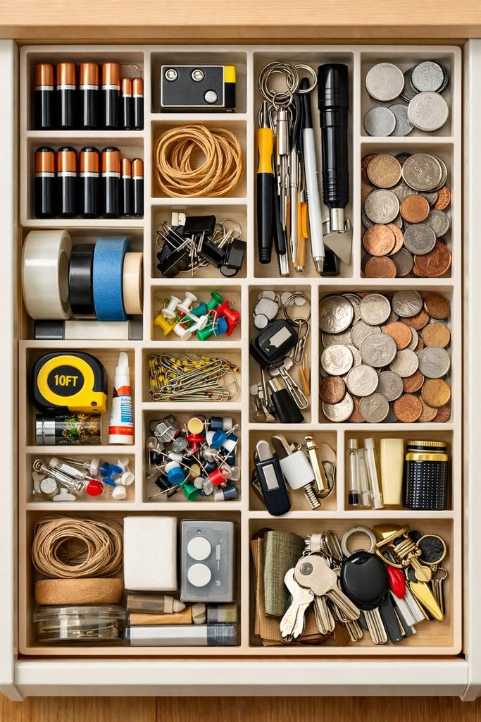 Safe Drawer Organization