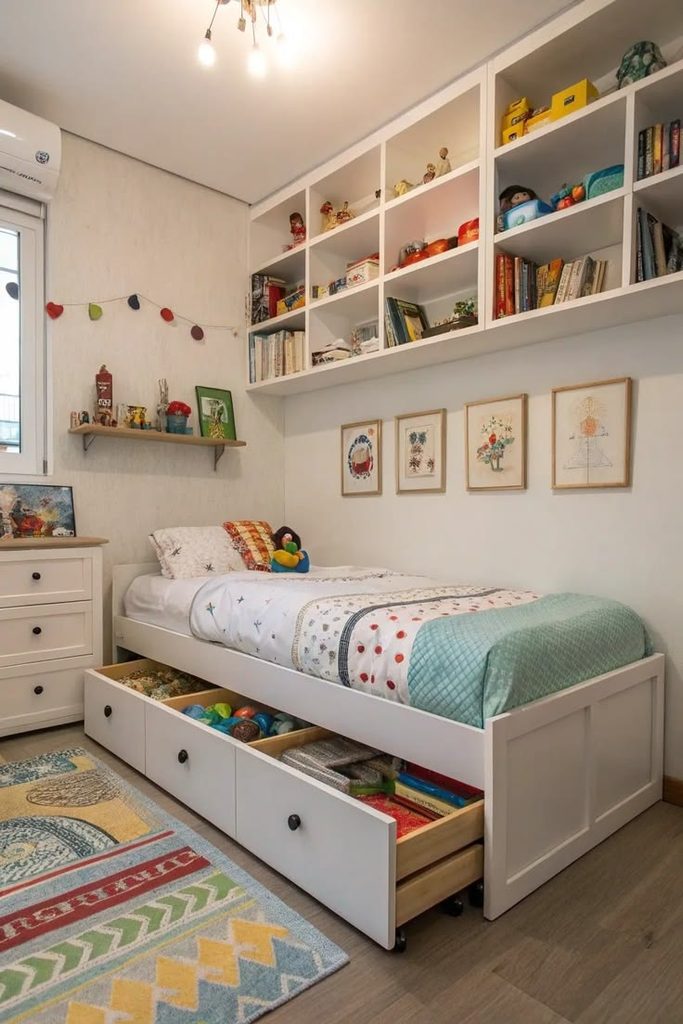 Use Vertical Space Around the Bed